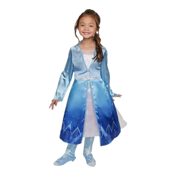 NWT-DISNEY FROZEN-ELSA ADVENTURE DRESS-GIRLS SIZE 4-6X - Picture 1 of 7